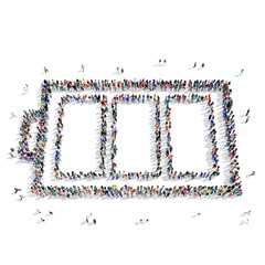 people  shape  battery ecology icon