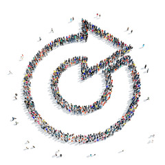 group people  shape  arrow icon