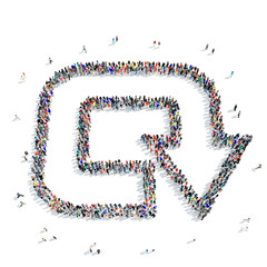 group people  shape  arrow icon