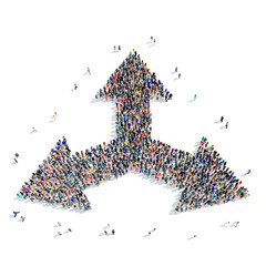 group people  shape  arrow icon