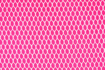 White net on pink fabric texture