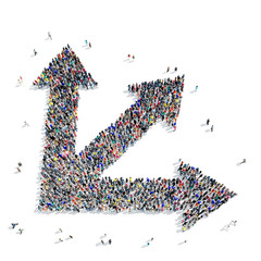 group people  shape  arrow icon