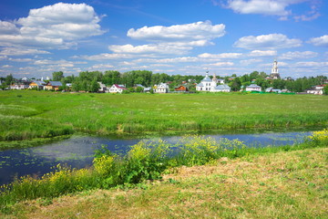 Summer landscape in Suzdal