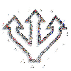 group people  shape  arrow icon