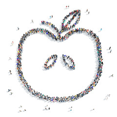people  shape  apple icon