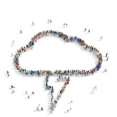 people shape clouds weather