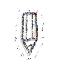 group  people  shape  pencil icon
