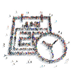 people  shape  calendar icon