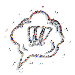 peoplean exclamation pop art retro cartoon