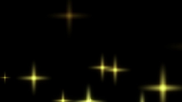 Particle magic yellow light Star