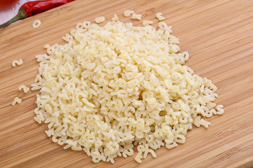 Raw pasta for kids