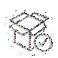 people  box package transport