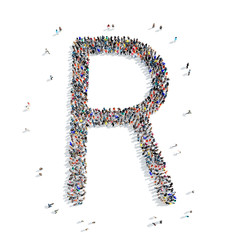 people  letter alphabet icon