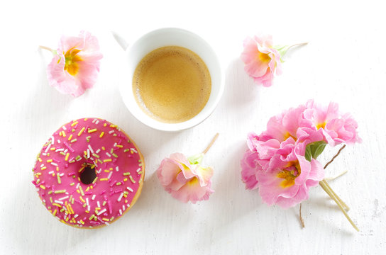 Donuts und Kaffee