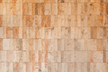 The modern wall from marble.