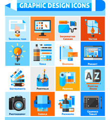 Graphic Design Icons Set 