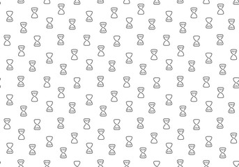 Hourglass clock wait seamless background