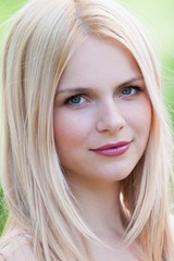 Naklejka premium blonde face