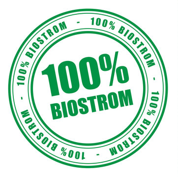 Siegel "100% Biostrom"