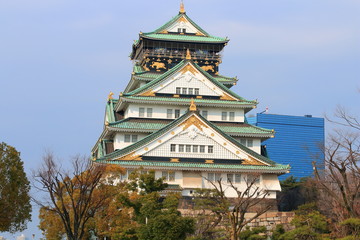 Fototapeta premium 大阪城 天守閣