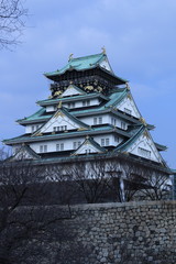 Fototapeta premium 冬の大阪城
