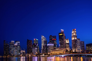 Fototapeta na wymiar シンガポールの摩天楼