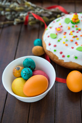 Easter eggs and cake