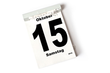 15. Oktober 2016