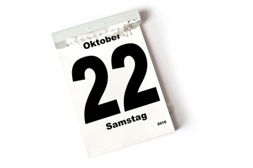 22. Oktober 2016