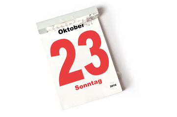 23. Oktober 2016
