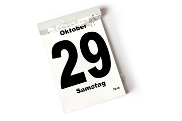 29. Oktober 2016