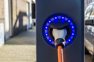 Electric car charge point