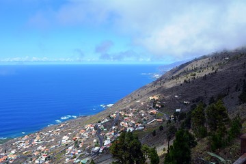 Coastline scene  from La Palma .Canary Island. Spain.
