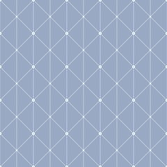Abstract vector seamless pattern with connected dots