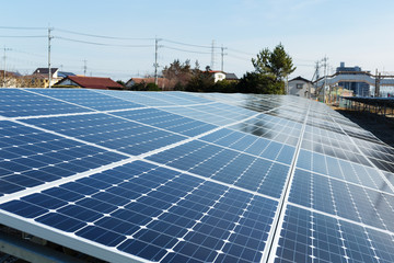 Solar panel and power line