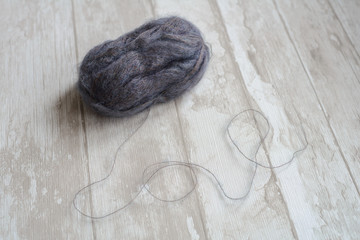 skein of wool and word love
