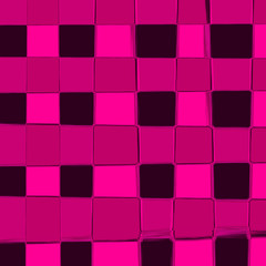 Абстрактный фиолетовый и розовый  фон. Клетка и  квадраты. Мозаика и пазлы.