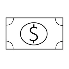 Thin line Money icon Illustration design
