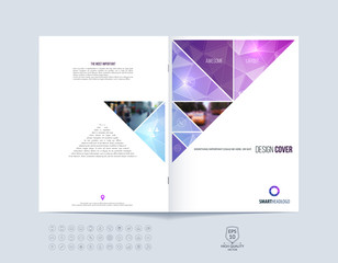 Brochure template layout, cover design annual report, magazine,