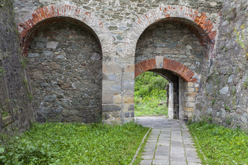 Obraz premium The interior of the old fort