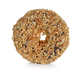 chocolate donut isolated on white background
