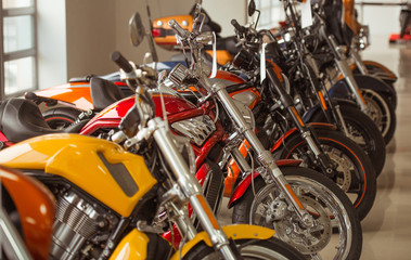 Modern motorbike salon