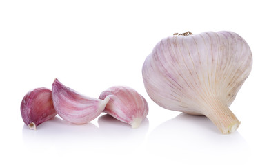 Garlic isolated on white background