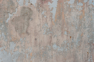 Wall fragment with attritions and cracks