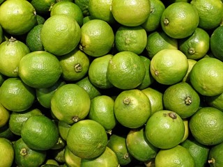 Limes on shelf