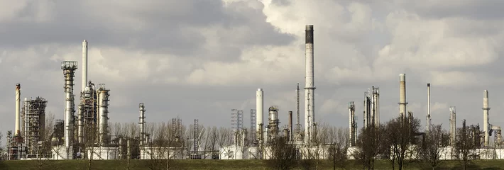 Foto op Plexiglas skyline refinery europoort rotterdam © Chris Willemsen 