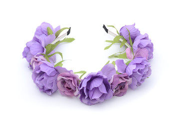 Fototapeta premium wreath on head isolated
