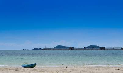 A boat on the beach in thailand