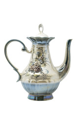 Porcelain teapot isolated