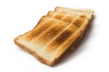Fototapeta na wymiar Fette in cassetta abbrustolito, toasted bread slices
